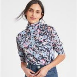 Banana Republic Mesh Floral Top